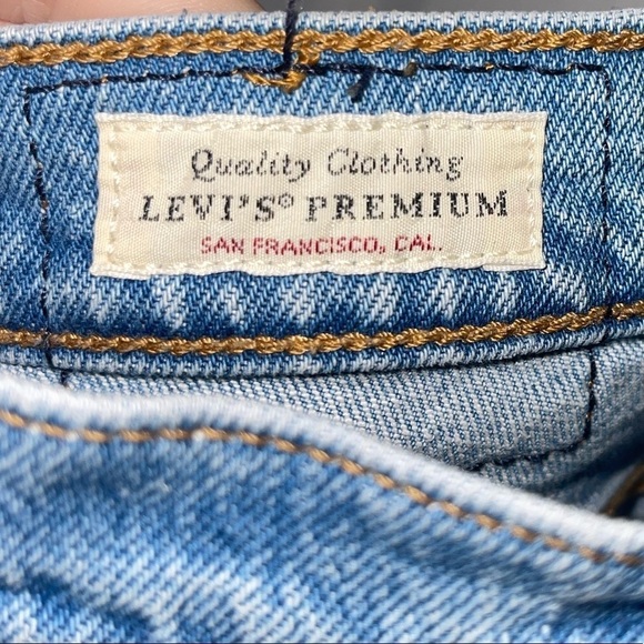 Levi’s Wedgie Straight Jeans 29 | Premium Denim High Rise Button Fly Blue Size 6 - Picture 11 of 14